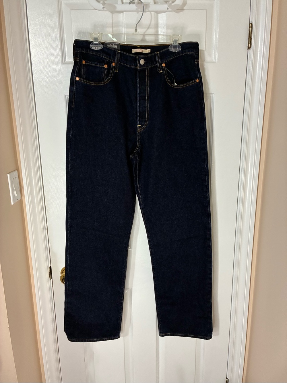 Levi's Women's Dark Indigo Ribcage Straight Leg Jeans